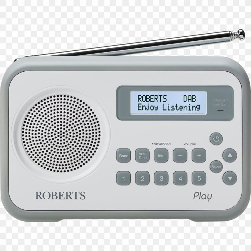 Roberts Play DAB Radio Digital Audio Broadcasting Digital Radio Roberts Radio, PNG, 1200x1200px, Digital Audio Broadcasting, Communication Device, Digital Radio, Electronic Device, Electronics Download Free