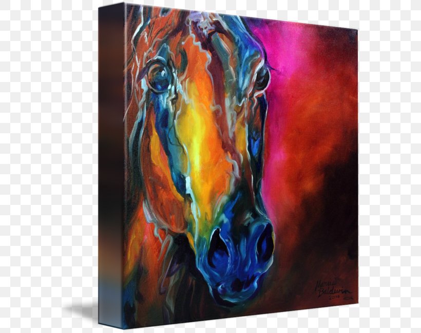 Arabian Horse Modern Art Visual Arts Oil Painting Reproduction, PNG, 592x650px, Arabian Horse, Acrylic Paint, Art, Artwork, Canvas Download Free