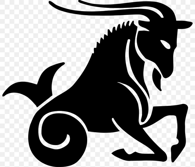 Capricorn Clip Art, PNG, 800x703px, Capricorn, Artwork, Astrological Sign, Astrology, Black And White Download Free