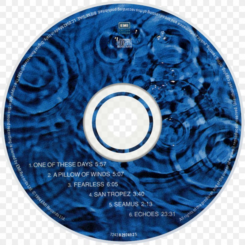 Compact Disc Meddle A Momentary Lapse Of Reason Tour Pink Floyd Atom Heart Mother, PNG, 1000x1000px, Watercolor, Cartoon, Flower, Frame, Heart Download Free