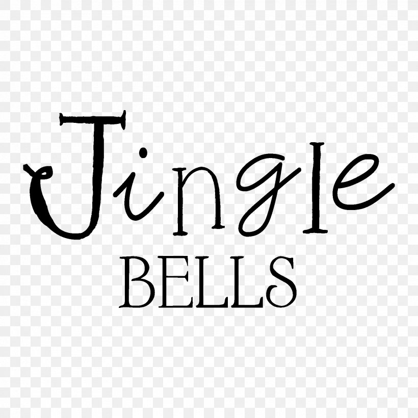 Logo Text Decal Christmas Whimsical Jingle Bells, PNG, 1875x1875px, Logo, Area, Black, Black And White, Brand Download Free