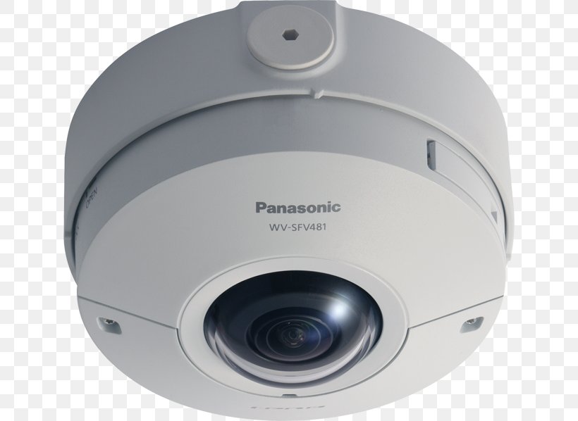 Panasonic Netzwerkkamera WV-SFV481 Closed-circuit Television IP Camera, PNG, 640x598px, 4k Resolution, Panasonic, Camera, Camera Lens, Cameras Optics Download Free