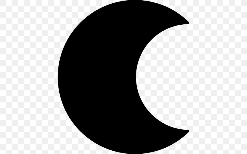 Crescent Vector Graphics Moon, PNG, 512x512px, Crescent, Black, Black And White, Blackandwhite, Logo Download Free