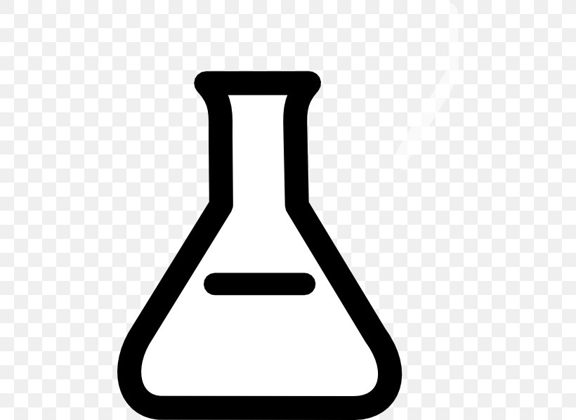 Beaker Laboratory Flasks Clip Art, PNG, 486x598px, Beaker, Area, Black And White, Chemistry, Erlenmeyer Flask Download Free