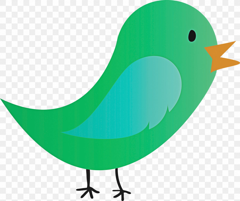 Bird Beak Green European Robin Songbird, PNG, 3000x2507px, Cartoon Bird, Beak, Bird, Cute Bird, European Robin Download Free
