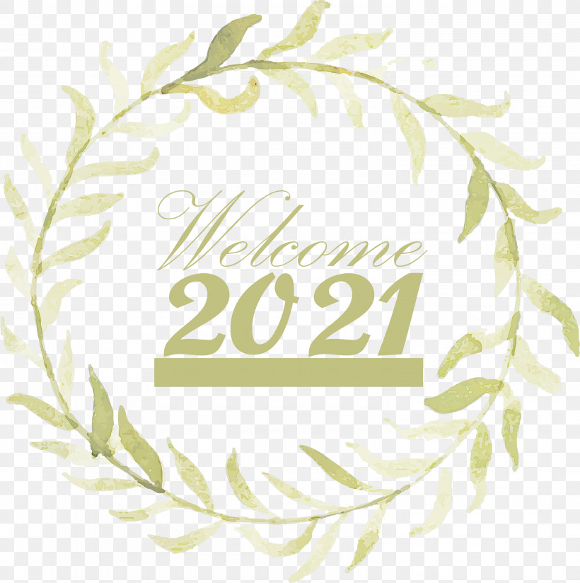 Happy New Year 2021 Welcome 2021 Hello 2021, PNG, 2985x3000px, Happy New Year 2021, Calligraphy, Drawing, Floral Design, Flower Download Free