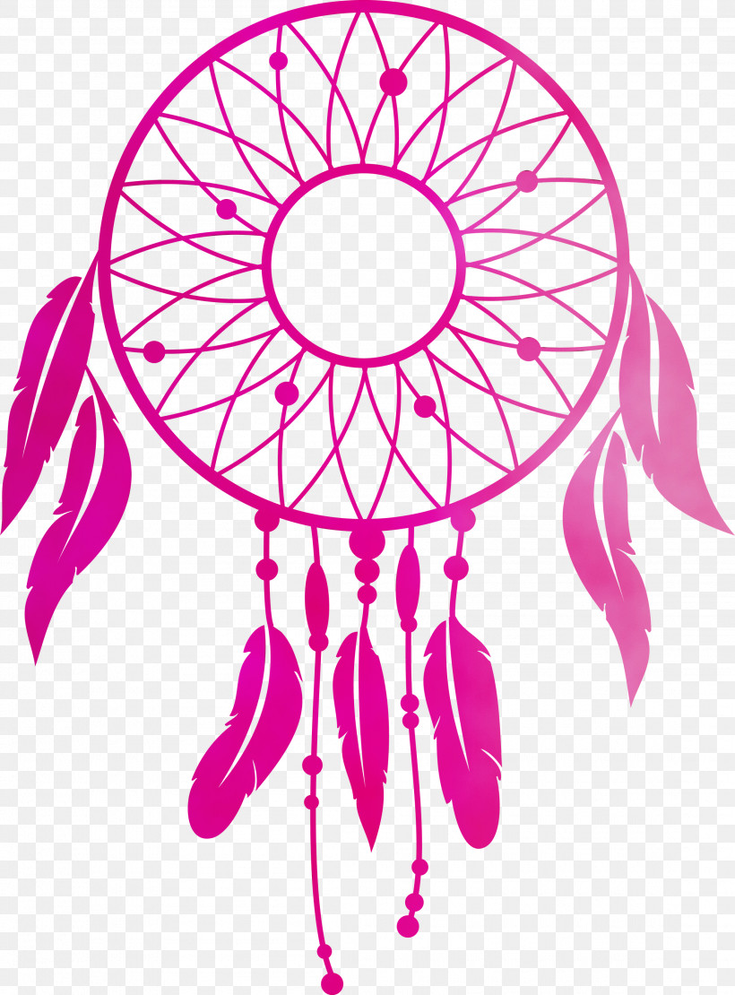 Coloring Book Pink M Circle Pattern Point, PNG, 2215x3000px, Dream Catcher, Circle, Color, Coloring Book, Meter Download Free