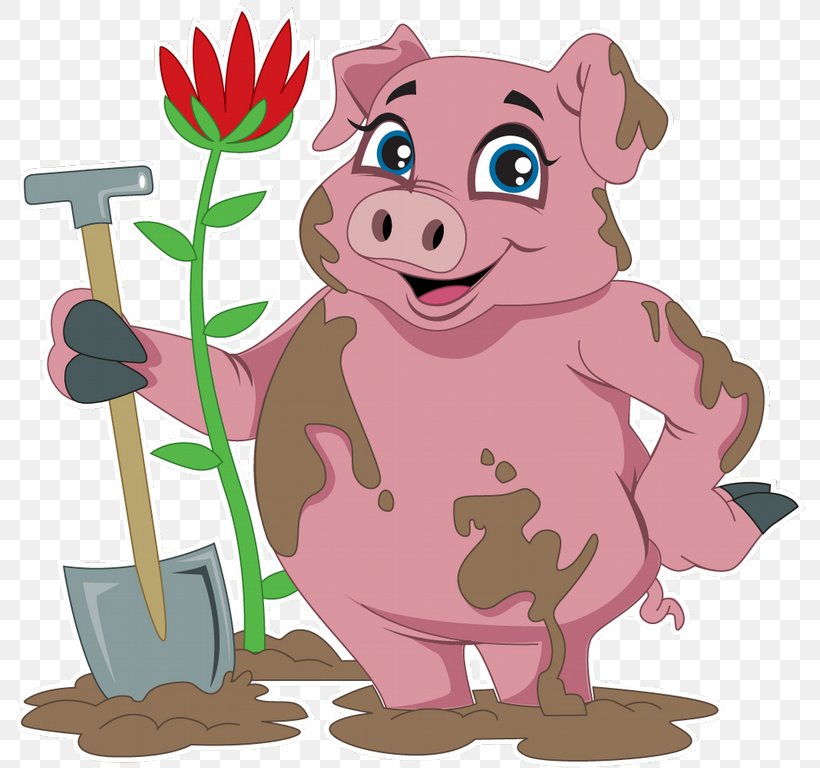 Pig Snout Character Clip Art, PNG, 791x768px, Pig, Art, Cartoon, Character, Fiction Download Free