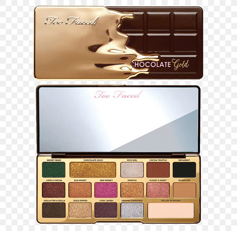 Too Faced Chocolate Gold Eye Shadow Palette Too Faced Chocolate Bar Too Faced Natural Eye Shadow Palette Cosmetics, PNG, 800x800px, Eye Shadow, Bobbi Brown Metallic Eye Shadow, Color, Cosmetics, Gold Download Free