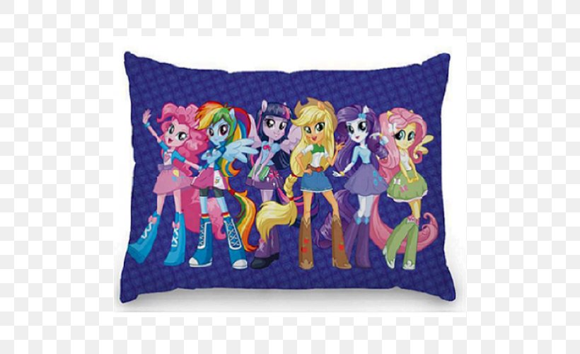 Applejack Pinkie Pie Twilight Sparkle My Little Pony: Equestria Girls, PNG, 500x500px, Applejack, Cushion, Equestria, Material, My Little Pony Download Free