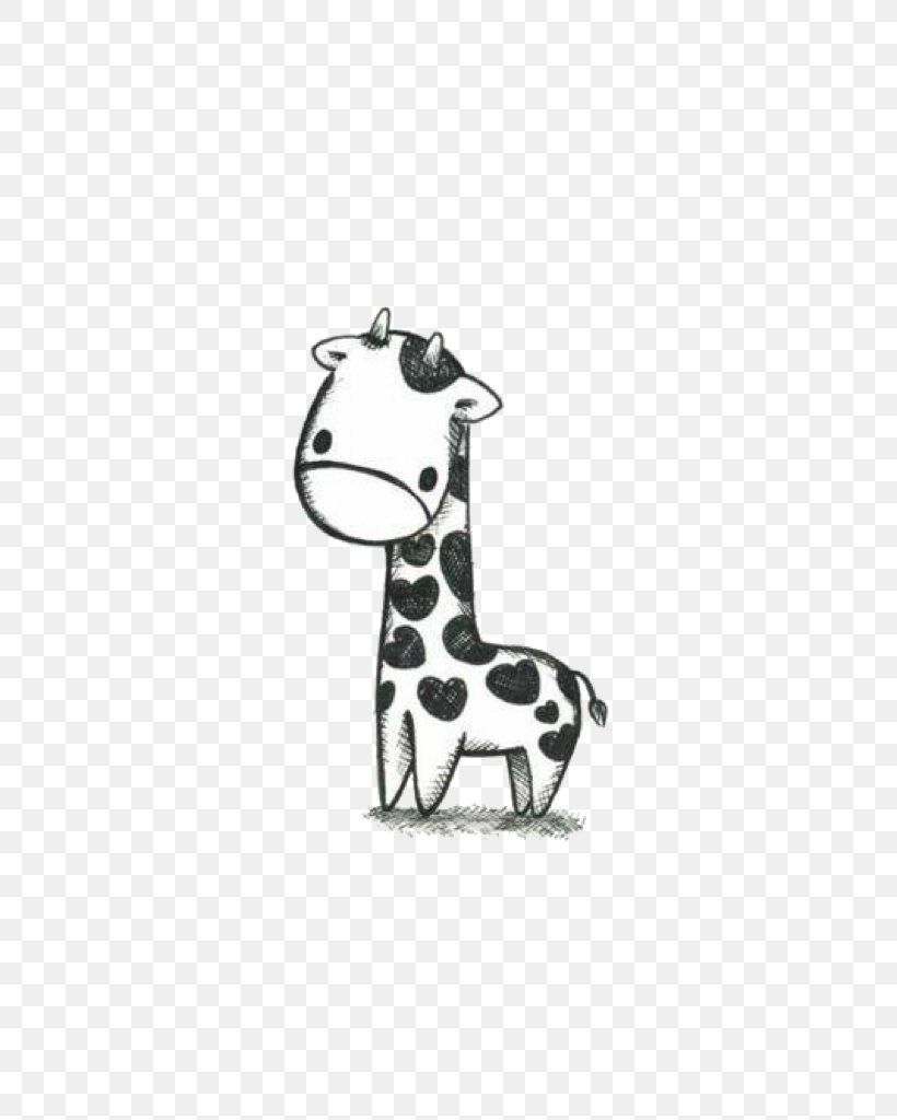 Baby Giraffe Drawing Sketch How To Draw, PNG, 768x1024px, Watercolor, Cartoon, Flower, Frame, Heart Download Free