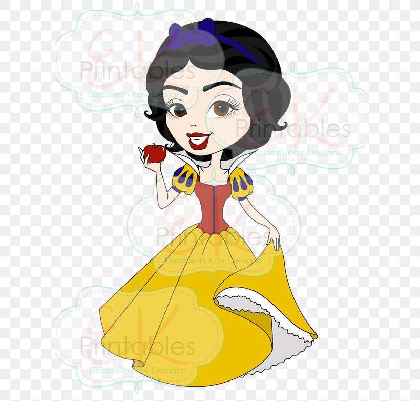 Snow White Clip Art Illustration Seven Dwarfs Queen, PNG, 604x782px, Watercolor, Cartoon, Flower, Frame, Heart Download Free