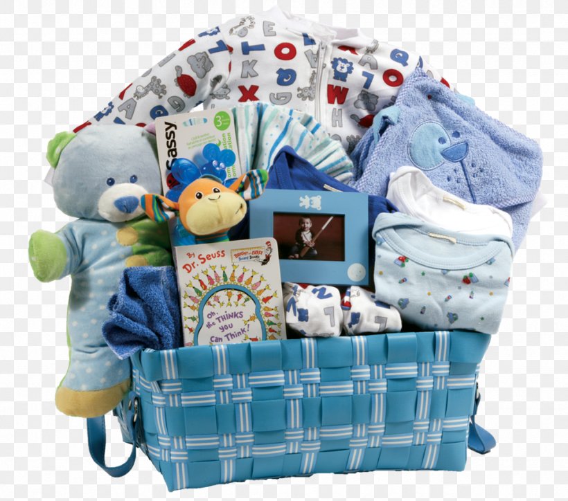 Food Gift Baskets Diaper Child Infant, PNG, 973x860px, Food Gift Baskets, Baby Shower, Basket, Blue, Boy Download Free