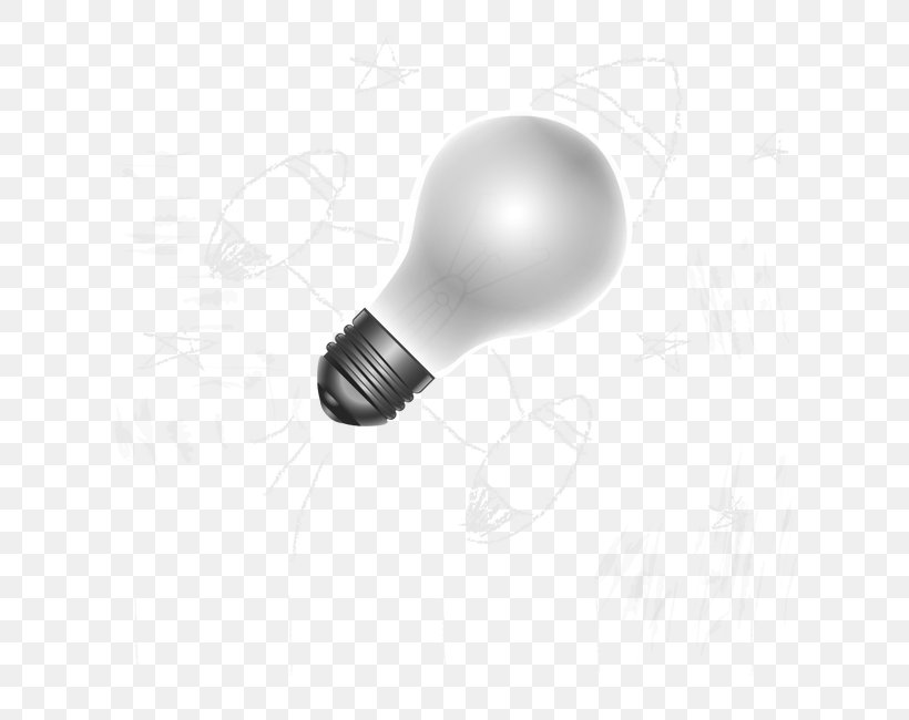 Incandescent Light Bulb, PNG, 650x650px, Light, Black And White, Drawing, Incandescent Light Bulb, Lamp Download Free