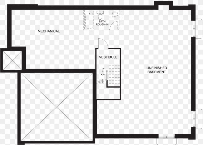 Basement Floor Plan, PNG, 840x600px, Basement, Area, Black And White, Brand, Diagram Download Free