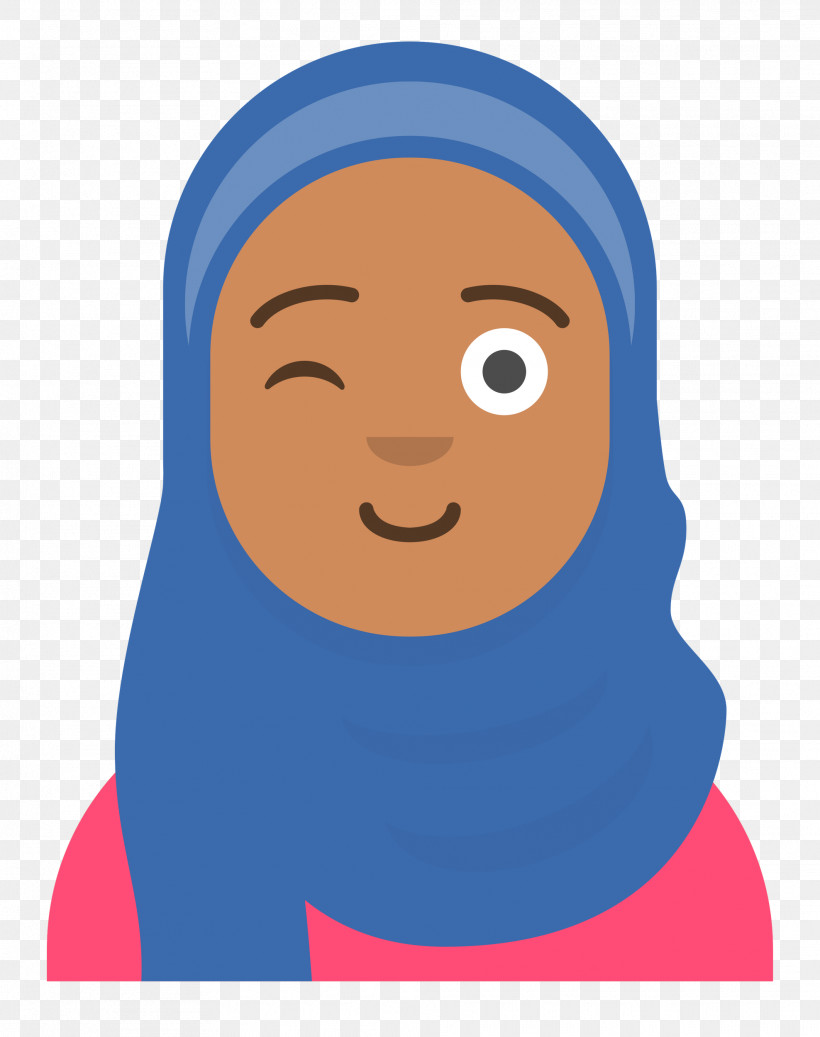 Hijab Avatar, PNG, 1976x2500px, Face, Electric Blue M, Facial Hair, Forehead, Human Download Free