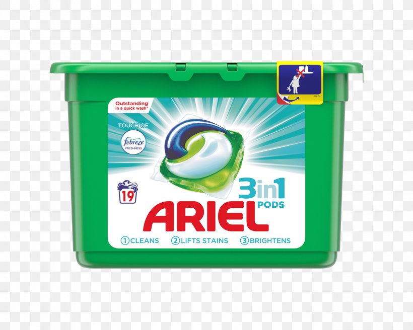 Ariel 3 In 1 Pods Regular Liquitabs 114 Washing Capsules, PNG, 1280x1024px, Ariel, Brand, Cleaning, Detergent, Fabric Softener Download Free