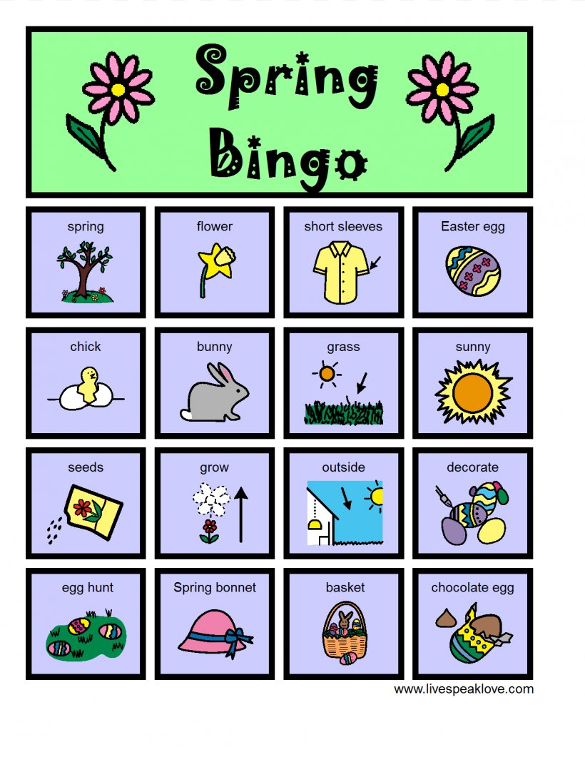 Bingo Card Spring Clip Art, PNG, 1275x1650px, Bingo, Area, Art, Bingo Card, Blog Download Free