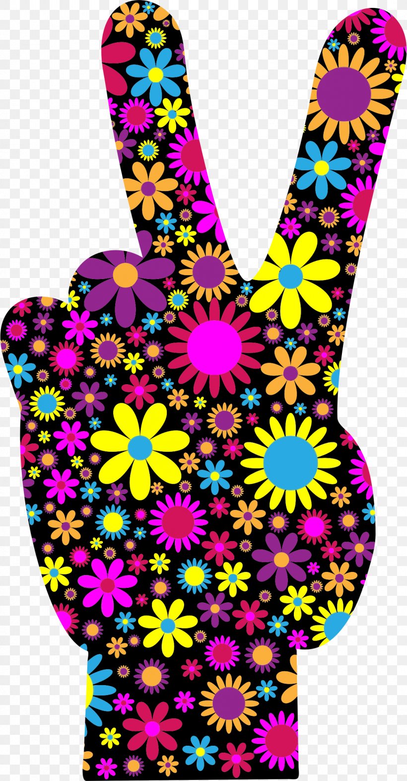Peace Symbols Sign Language Clip Art, PNG, 1176x2256px, Peace Symbols, Color, Flower, Hippie, Magenta Download Free