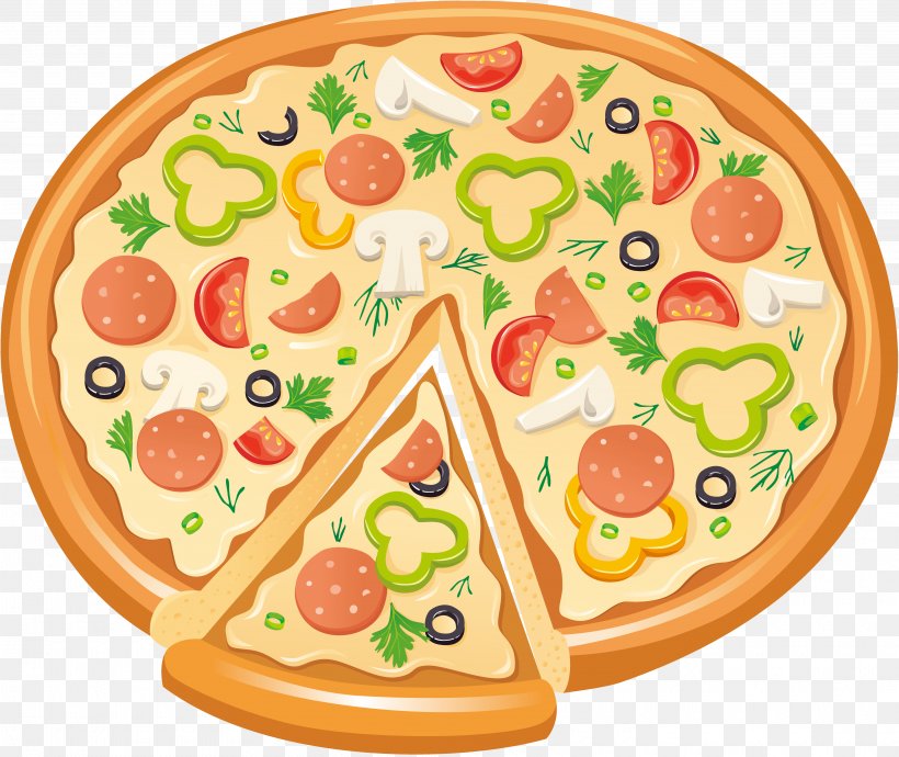 Pizza Bagel Clip Art, PNG, 3840x3235px, Pizza, Cheese, Cuisine, Dish, Food Download Free