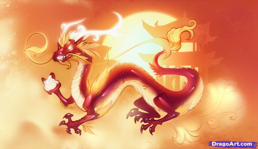 Chinese Dragon Drawing Clip Art, PNG, 1231x715px, Watercolor, Cartoon, Flower, Frame, Heart Download Free
