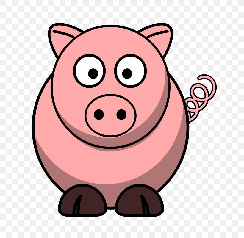 Domestic Pig Cartoon The Three Little Pigs Clip Art, PNG, 800x800px,  Domestic Pig, Animation, Cartoon, Drawing,