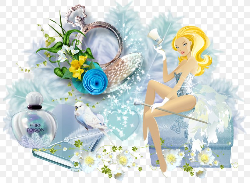 Floral Design Cut Flowers Fairy Desktop Wallpaper, PNG, 800x600px, Floral Design, Art, Blue, Computer, Cut Flowers Download Free