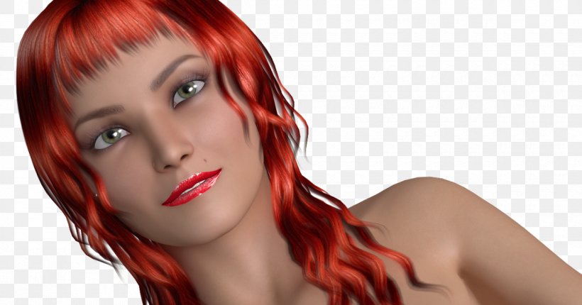 Red Hair Hair Coloring Bangs Brown Hair, PNG, 1200x630px, Watercolor, Cartoon, Flower, Frame, Heart Download Free