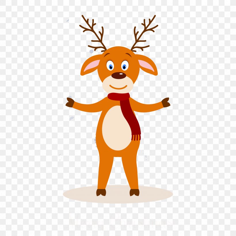 Rudolph Reindeer Elk Santa Claus Drawing, PNG, 2362x2362px, Rudolph, Animation, Antler, Art, Cartoon Download Free