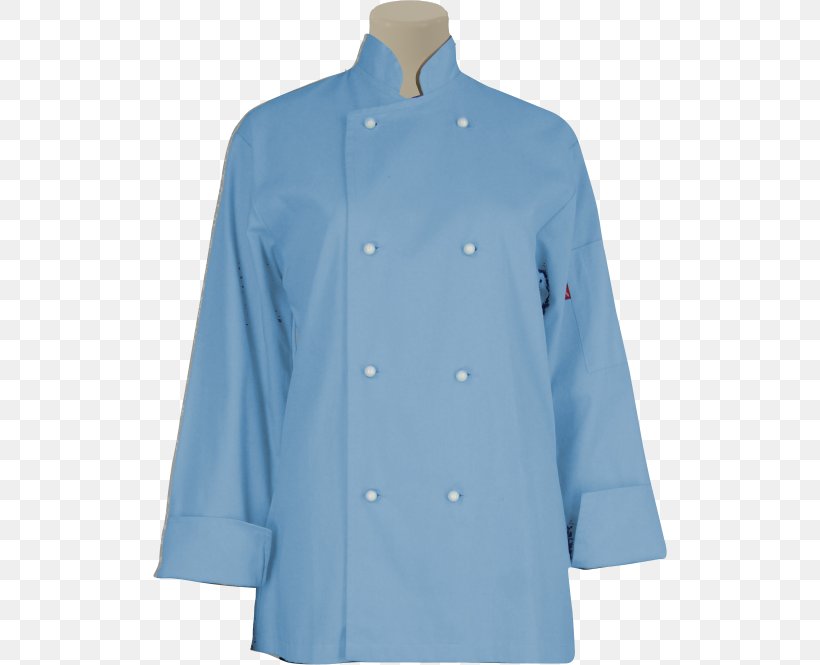 Chef's Uniform Sleeve Apron Lab Coats, PNG, 514x665px, Chef, Apron, Azure, Blue, Button Download Free