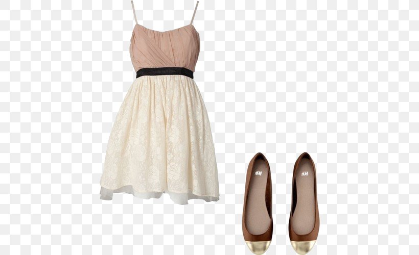 Dress Look Clothing Shoe Skirt, PNG, 500x500px, Dress, Ballet Flat, Beige, Blazer, Blouse Download Free