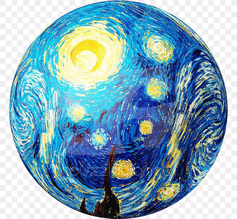 Earth Cartoon, PNG, 757x757px, Starry Night, Artist, Ball, Earth, Painting Download Free