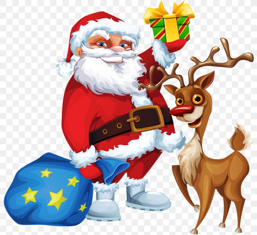 Rudolph Santa Clauss Reindeer Santa Clauss Reindeer Christmas Card, PNG, 800x750px, Rudolph, Christmas, Christmas Card, Christmas Decoration, Christmas Ornament Download Free