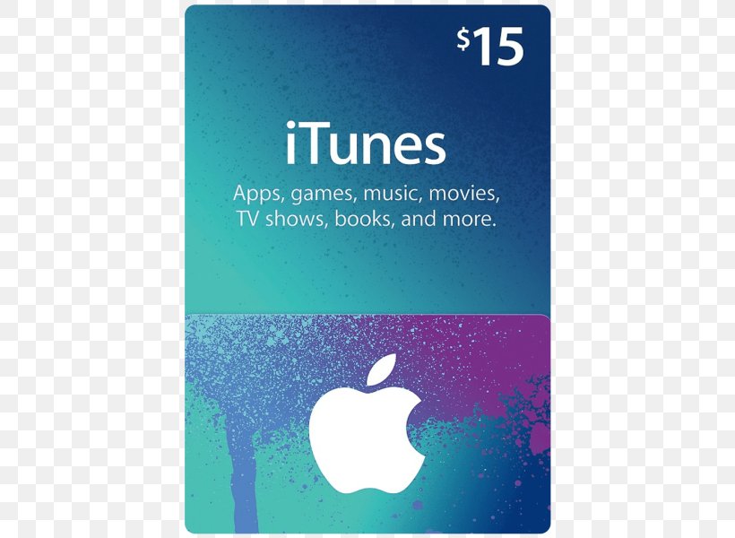 Gift Card ITunes Apple Credit Card, PNG, 510x600px, Gift Card, Apple, Aqua, Blue, Brand Download Free