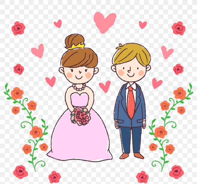 Wedding Bridegroom Drawing, PNG, 1024x961px, Watercolor, Cartoon, Flower, Frame, Heart Download Free