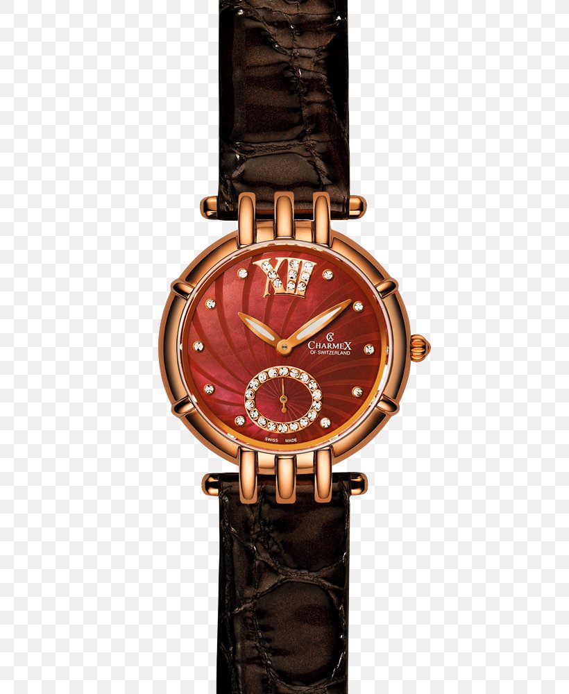 Watch Montres Charmex SA Switzerland Sapphire Clock, PNG, 600x1000px, Watch, Brand, Brown, Calvin Klein, Clock Download Free