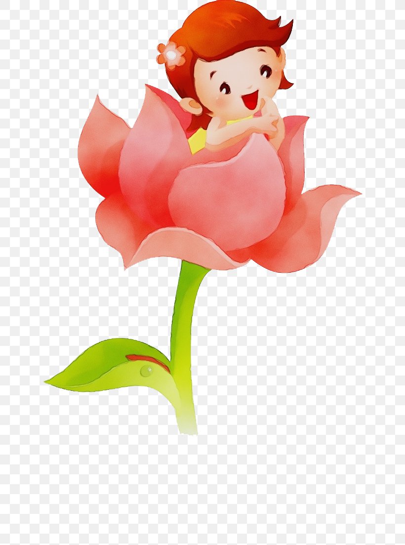 Cartoon Clip Art Flower Fictional Character Plant, PNG, 650x1103px, Watercolor, Cartoon, Cut Flowers, Fictional Character, Flower Download Free