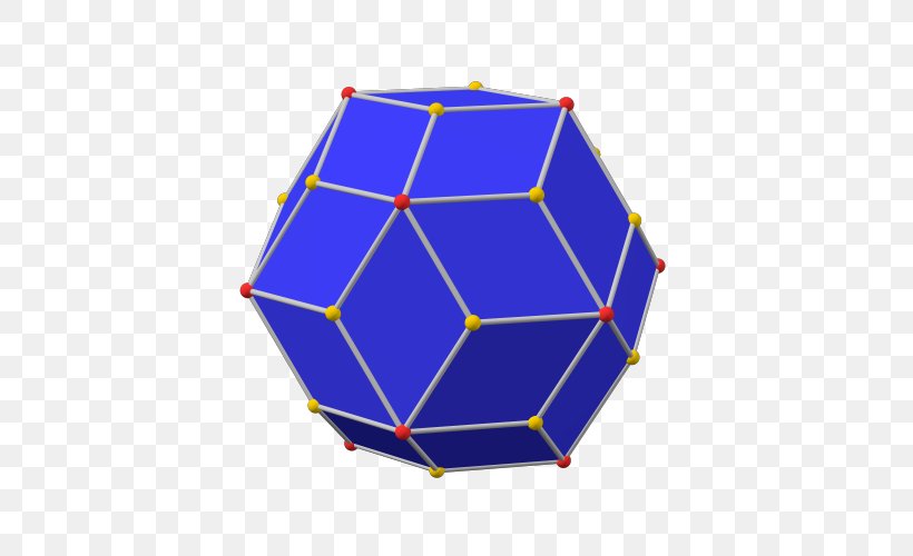 Dual Polyhedron Chamfer Truncation Rhombic Dodecahedron, PNG, 500x500px, Polyhedron, Archimedean Solid, Area, Blue, Catalan Solid Download Free