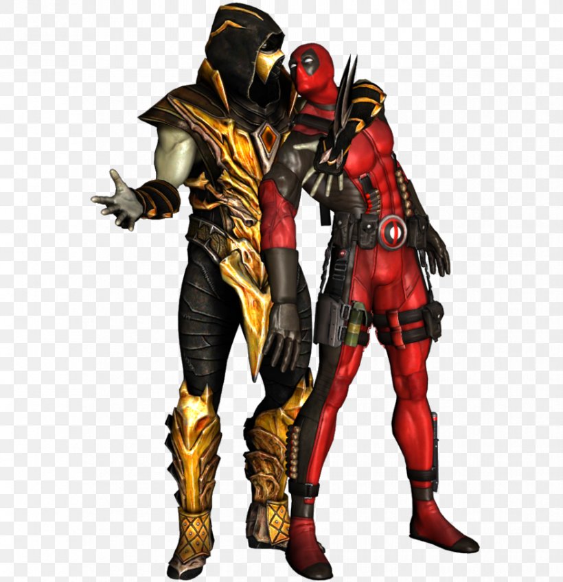 Injustice: Gods Among Us Deadpool Scorpion YouTube Damian Wayne, PNG, 878x909px, Injustice Gods Among Us, Action Figure, Armour, Batman, Captain Marvel Download Free