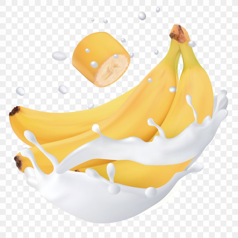 Banana Flavored Milk Banana Flavored Milk Fruit, PNG, 1667x1667px, Milk, Banana, Banana Family, Banana Flavored Milk, Can Stock Photo Download Free