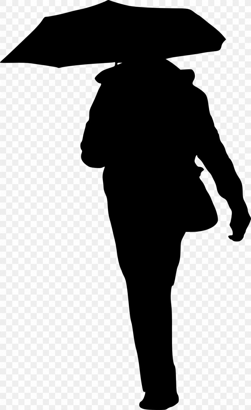 Silhouette Umbrella, PNG, 1227x2000px, Silhouette, Black, Black And White, Gentleman, Headgear Download Free