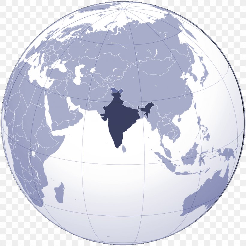 India Globe Map Projection United States Orthographic Projection, PNG, 1000x1000px, India, Earth, Generic Mapping Tools, Globe, Map Download Free