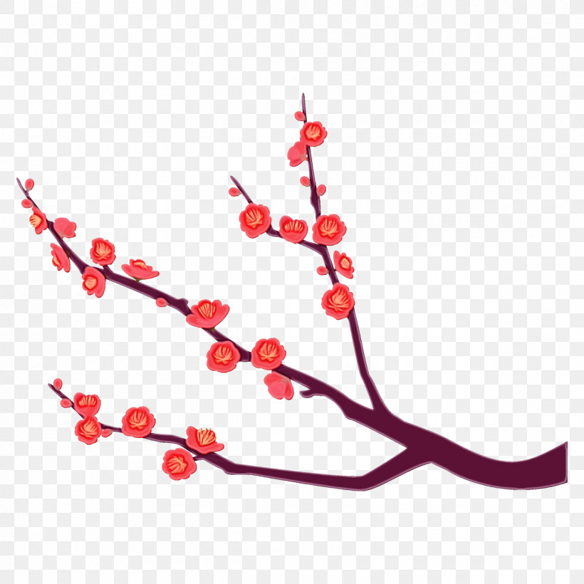 Cherry Blossom, PNG, 1200x1200px, Plum Branch, Blossom, Branch, Cherry Blossom, Flower Download Free