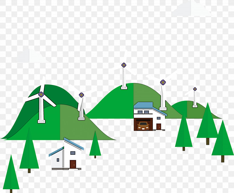 Eco Town, PNG, 3000x2478px, Eco, Cartoon, Diagram, Green, Logo Download Free