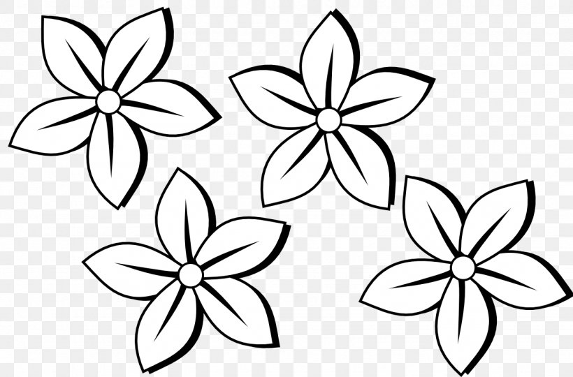 Flower Black And White Clip Art, PNG, 1331x877px, Flower, Area, Art, Black, Black And White Download Free