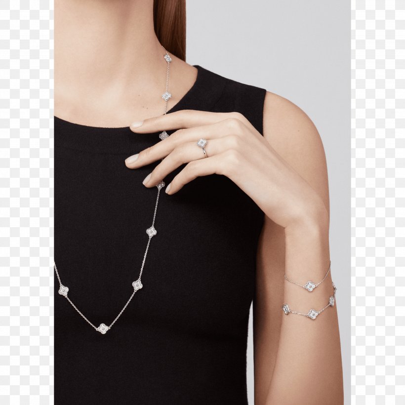 Necklace Ring Van Cleef & Arpels Bracelet Jewellery, PNG, 3000x3000px, Necklace, Alhambra, Arm, Bracelet, Delicate Download Free