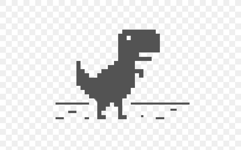 Dino T-Rex Runner Tyrannosaurus Dino Chrome, PNG, 512x512px, Tyrannosaurus, Android, Area, Black, Black And White Download Free