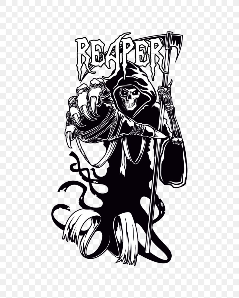 Death Reaper Decal Scythe, PNG, 780x1024px, Death, Art, Black, Black And White, Decal Download Free