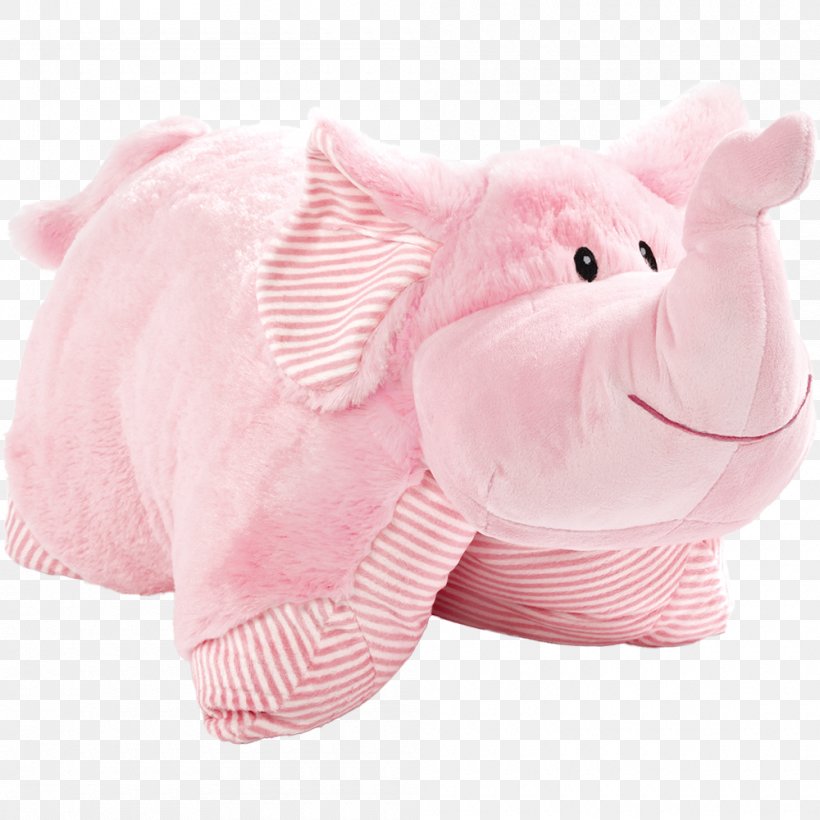 Pillow Pets Pee Wee Stuffed Animals & Cuddly Toys Pillow Pets Cow Cow Stuffed Animal, PNG, 1000x1000px, Pillow Pets, Cushion, Elephant, Elephants And Mammoths, Pillow Download Free