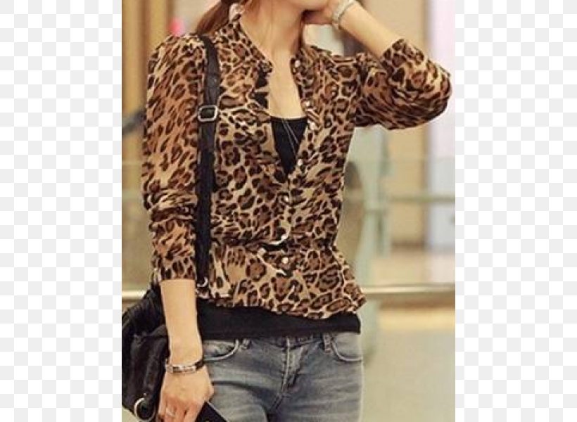 Blazer Tiger Leopard Sleeve Blouse, PNG, 600x600px, Watercolor, Cartoon, Flower, Frame, Heart Download Free